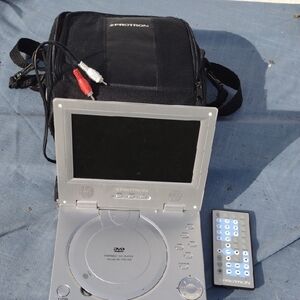 Gray Portable DVD Player with LCD Display and Clamshell Design NWOT